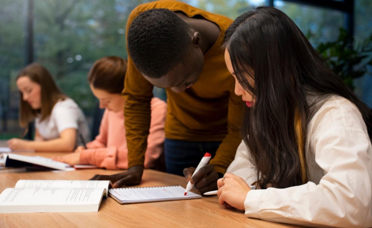 Professional analyzing financial data